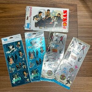 New Retired 2009 Hallmark Jonas & Camp Rock Sticker Lot (5)